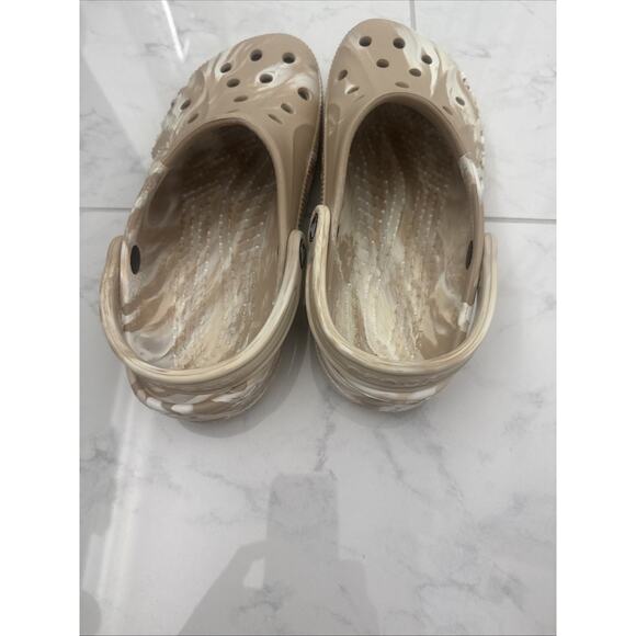 CROCS Marble Tie-Dye Clogs White beige 6 m/8 w - Picture 3 of 8
